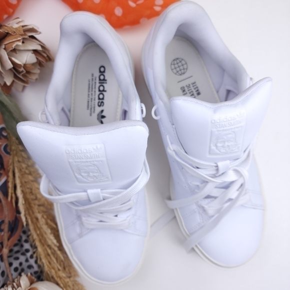 Rare Stan Smith White Platform Women's Sneakers Sz 8½m - Picture 13 of 16